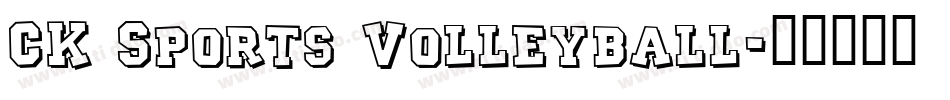 CK Sports Volleyball字体转换